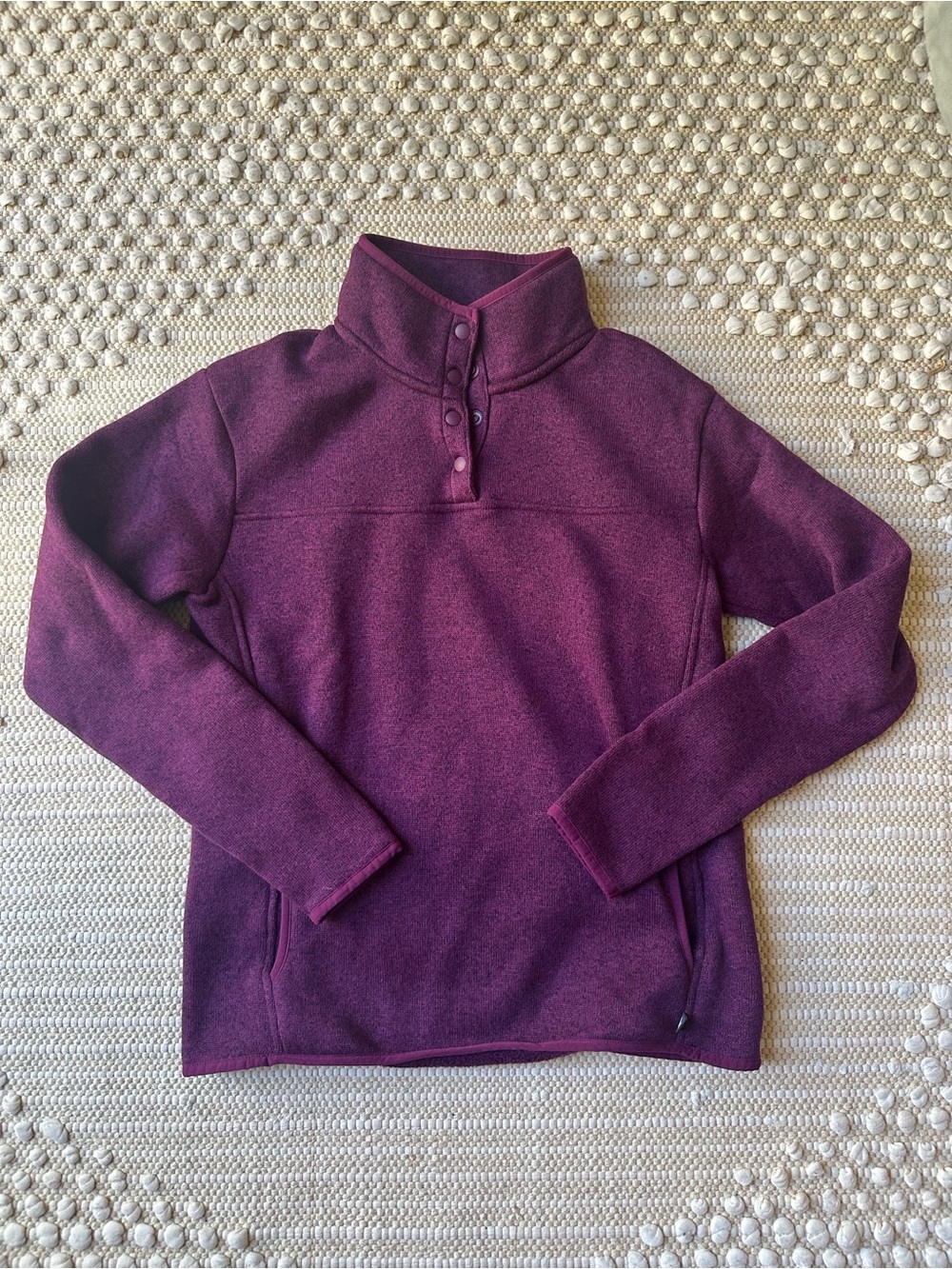 Eddie Bauer Women’s Purple Quarter Zip Size M